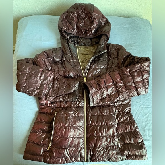 Calvin Klein Womens Packable Down Feather Puffer Jacket Size XL Lightweight - Picture 1 of 12
